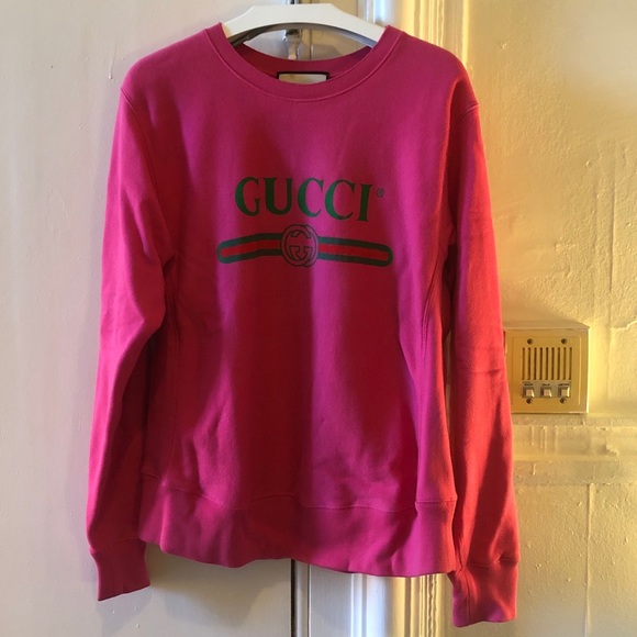 pink gucci crewneck